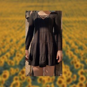 NOBO ruffle hem dress